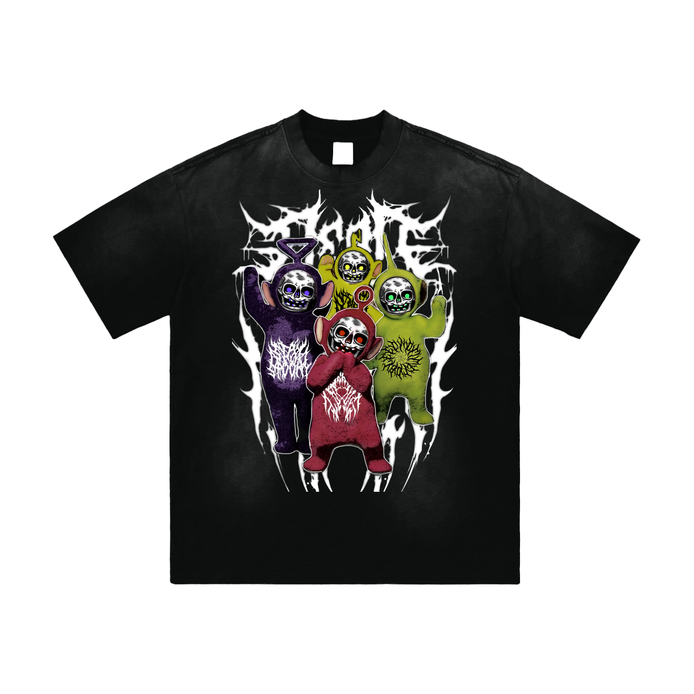 Skullytubbies Hand-Frayed Sunfade T-Shirt