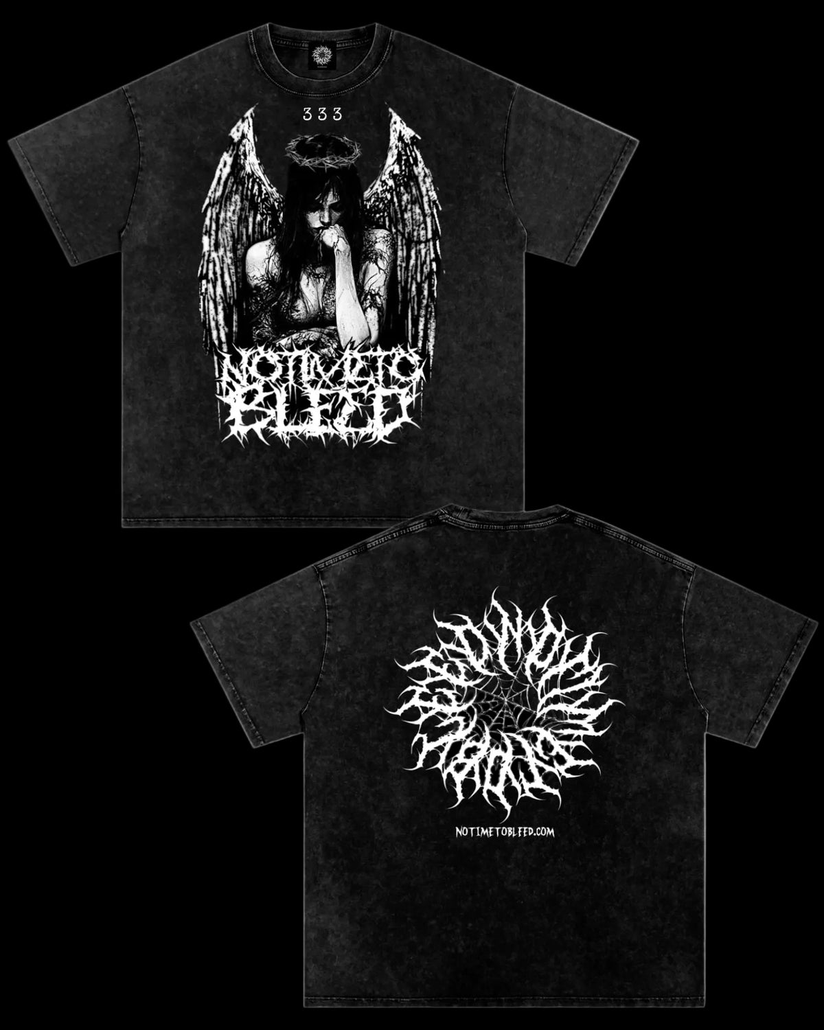 Fallen Angel 2.0 Snow Washed Oversized Cotton T-Shirt