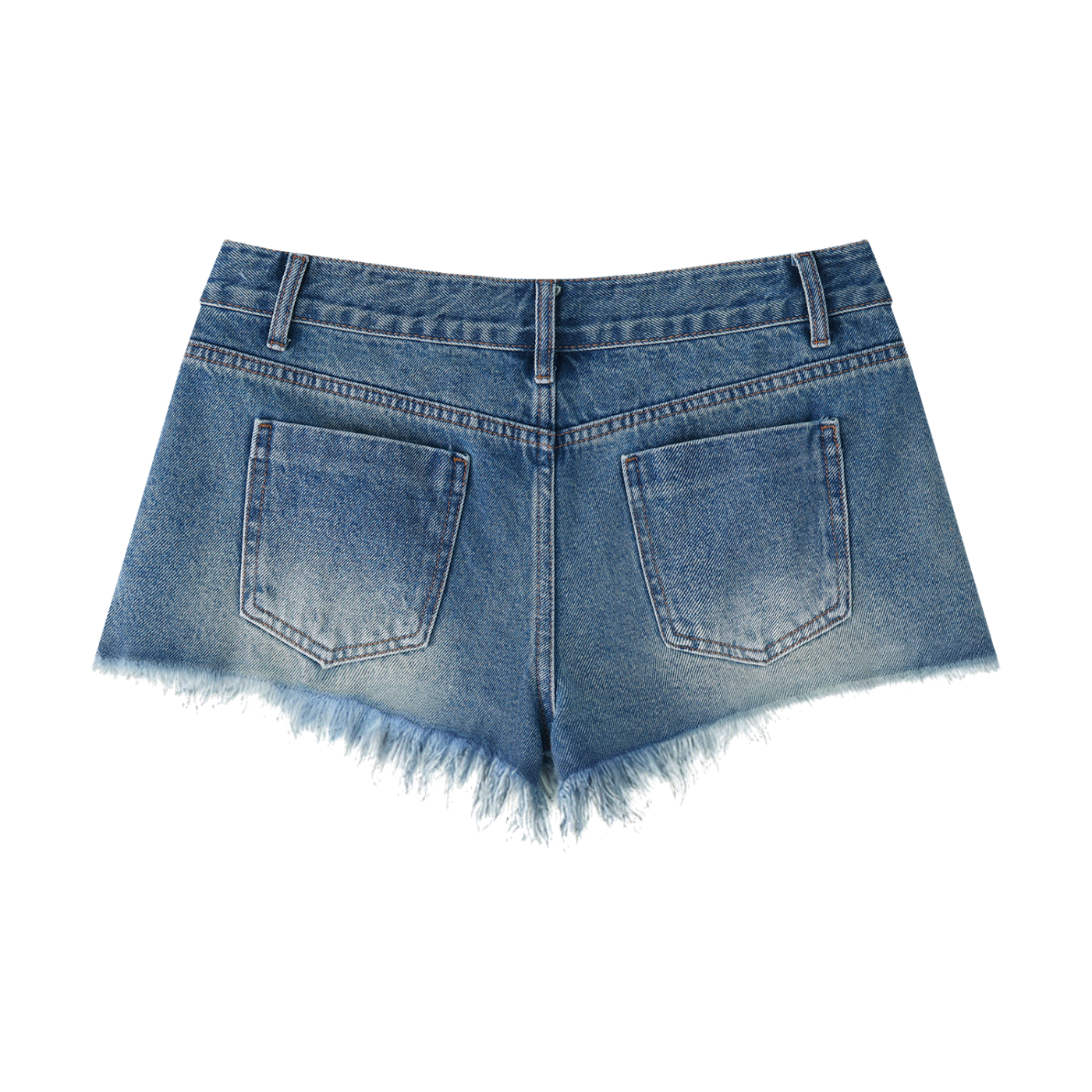 Spider Women's Vintage Wash Raw Hem Denim Shorts