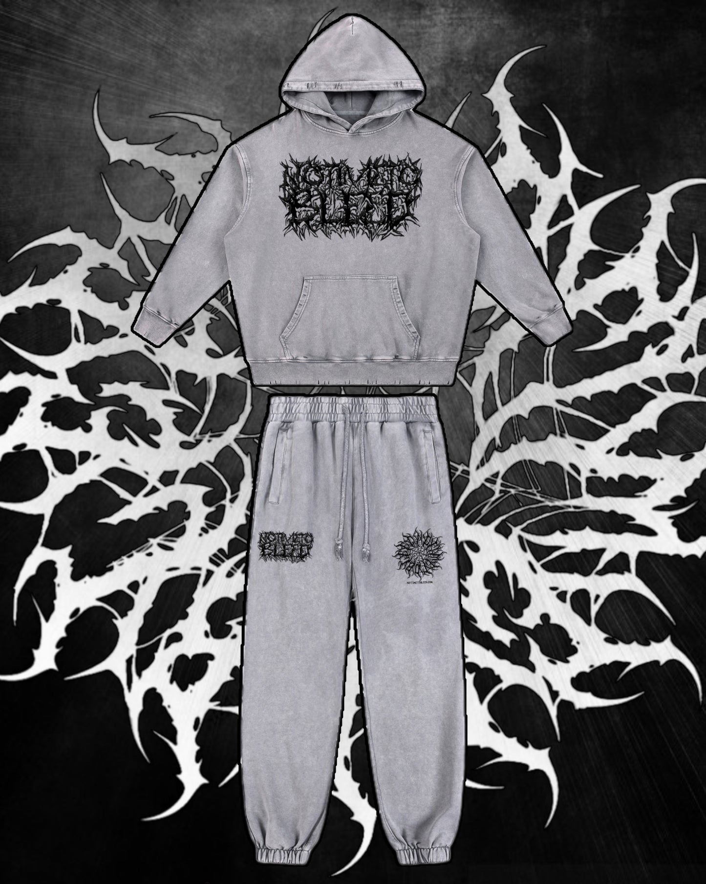 NTTB Snow Wash Heavyweight Jogged Sweatpants
