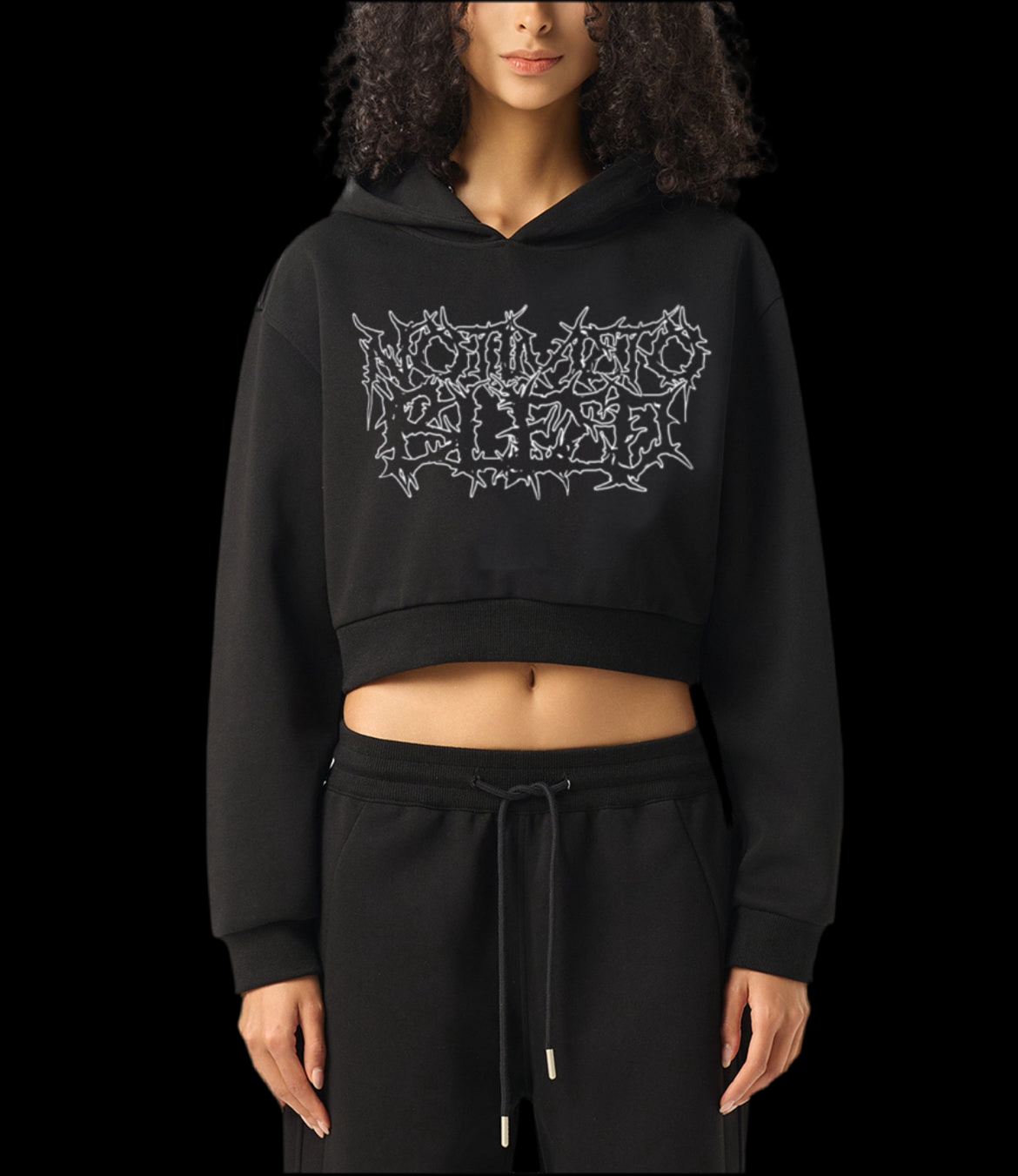 NTTB Butterfly Cropped Hoodie