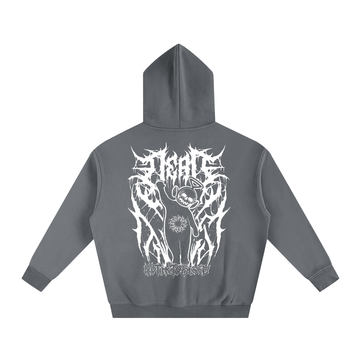 Notime Skullytubby Oversize Fleeced Hoodie