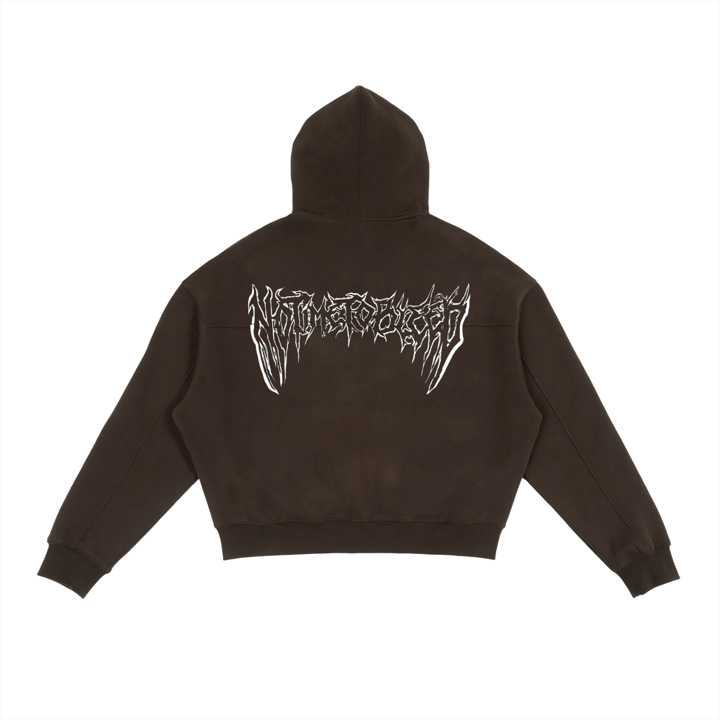 Notimetobleed Fleece Zip-Up Boxy Hoodie