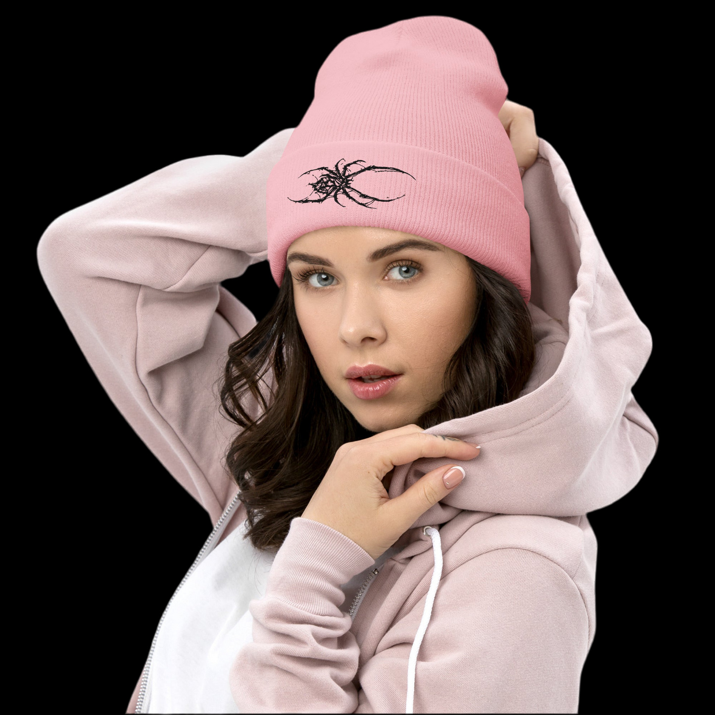 Spider Cuffed Beanie