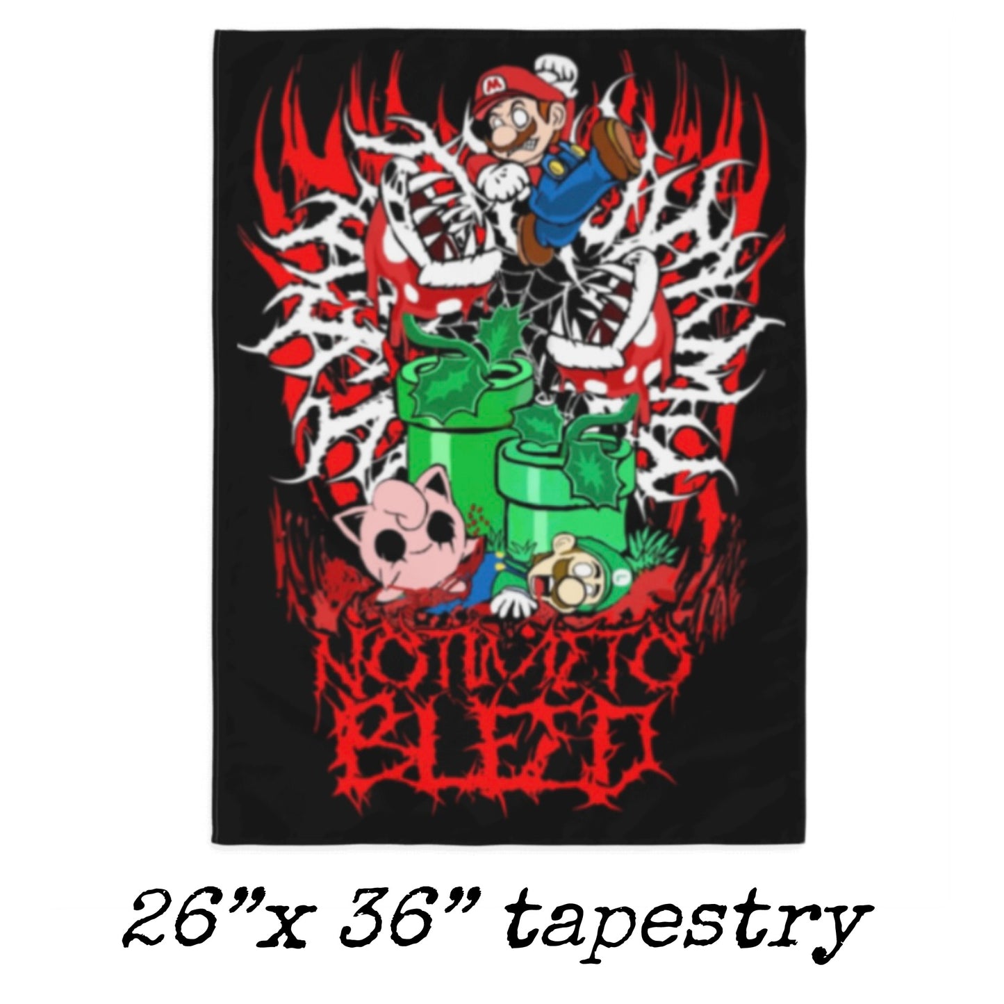 notime mario wall tapestry