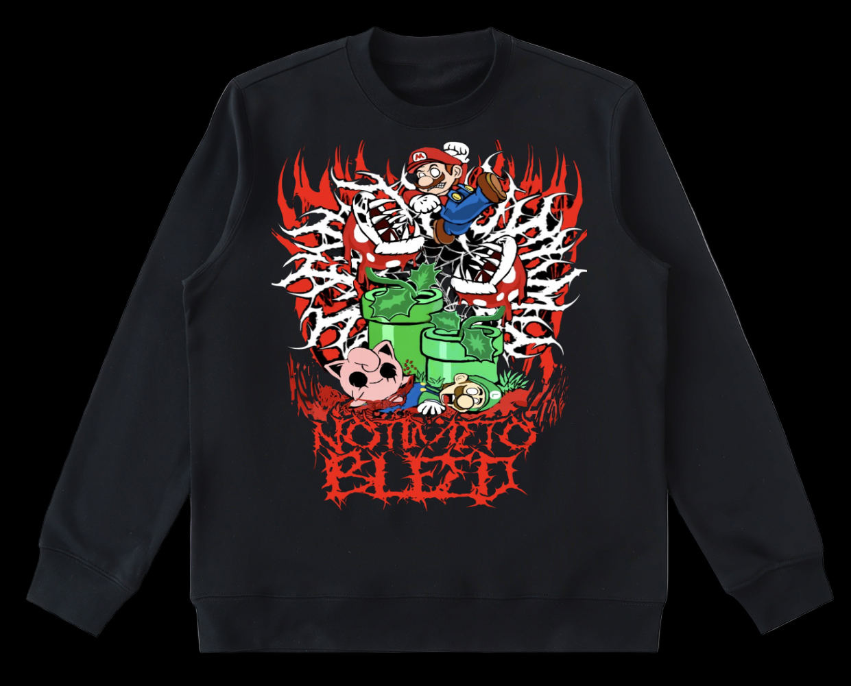 Notimetobleed Mario bros Heavyweight Crewneck Sweatshirt