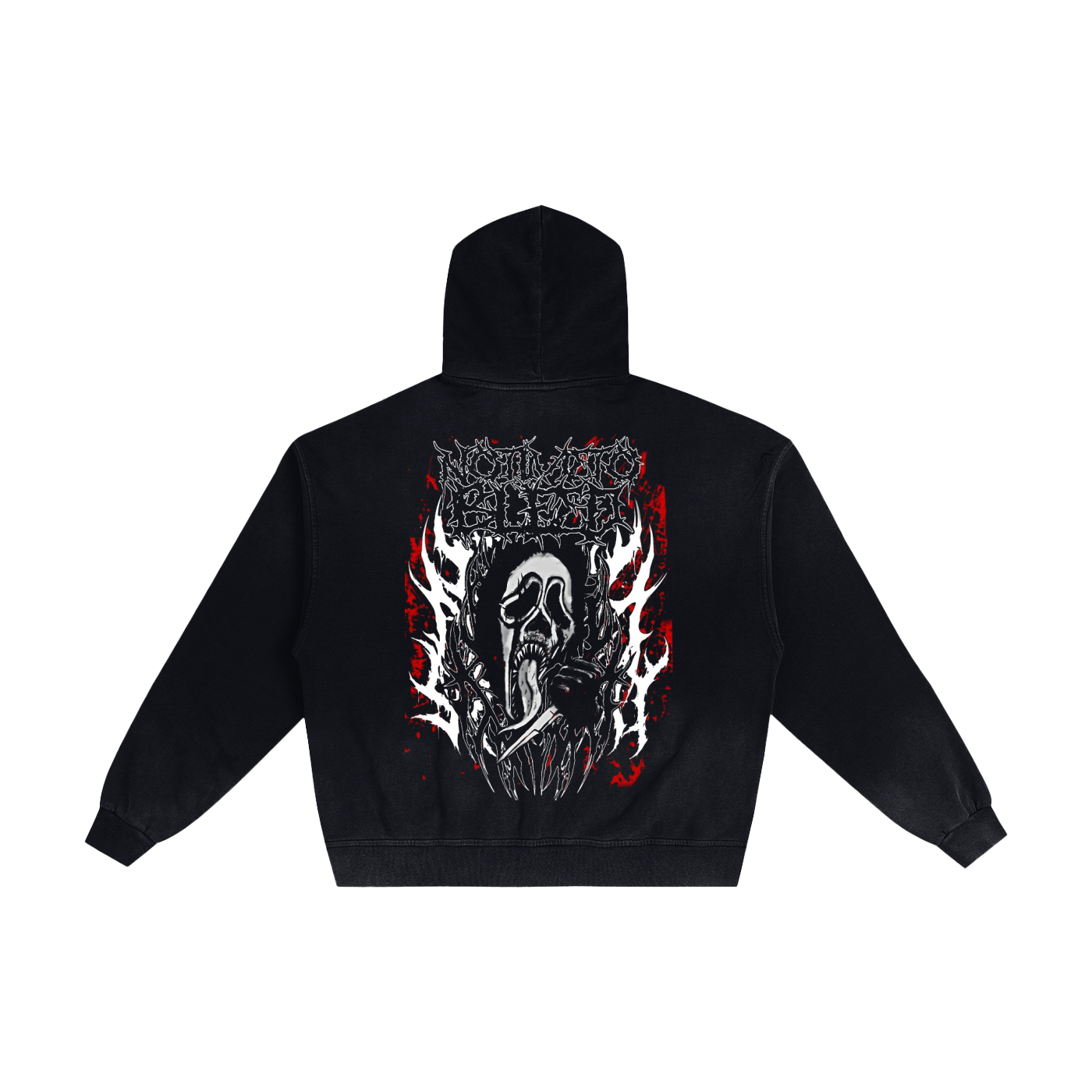 Ghostface BLeed Hand-Frayed Sunfade Zip Hoodie