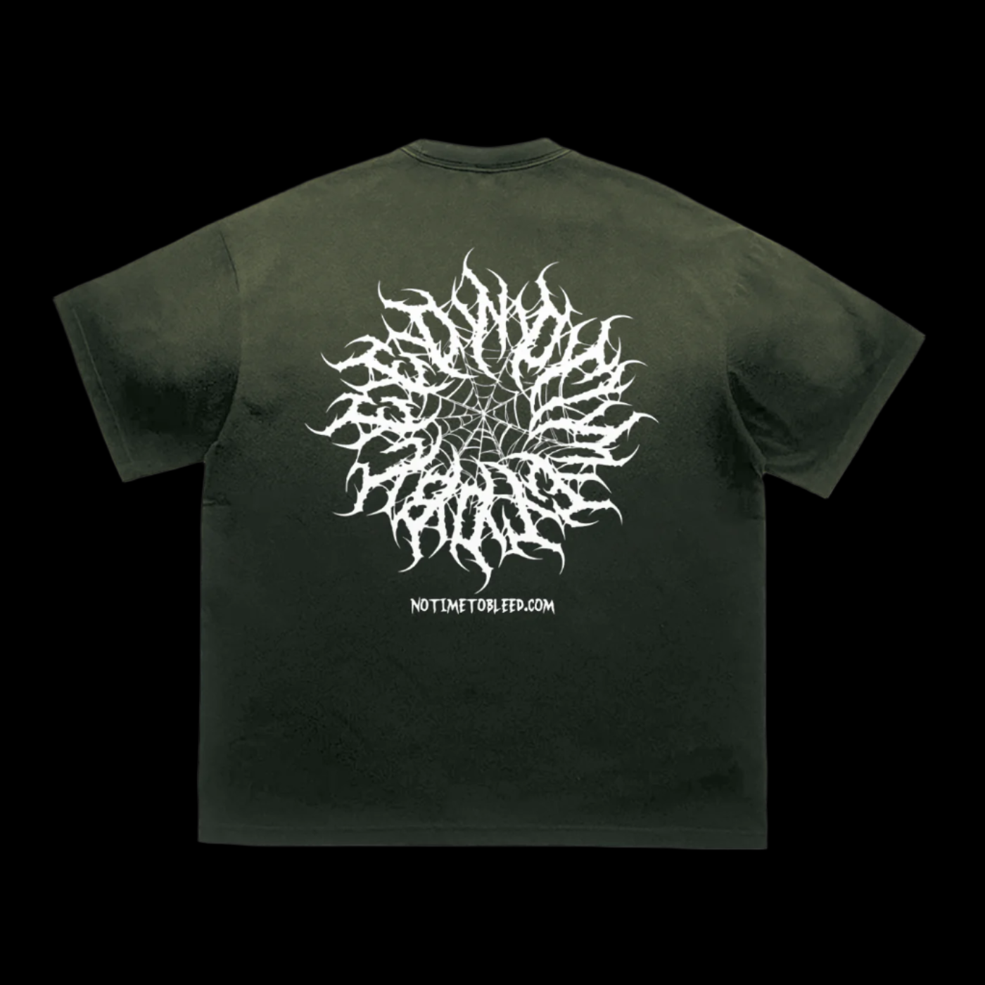 DeadMoon Vintage Washed Tiger Stripes Dyed Gradient T-Shirt