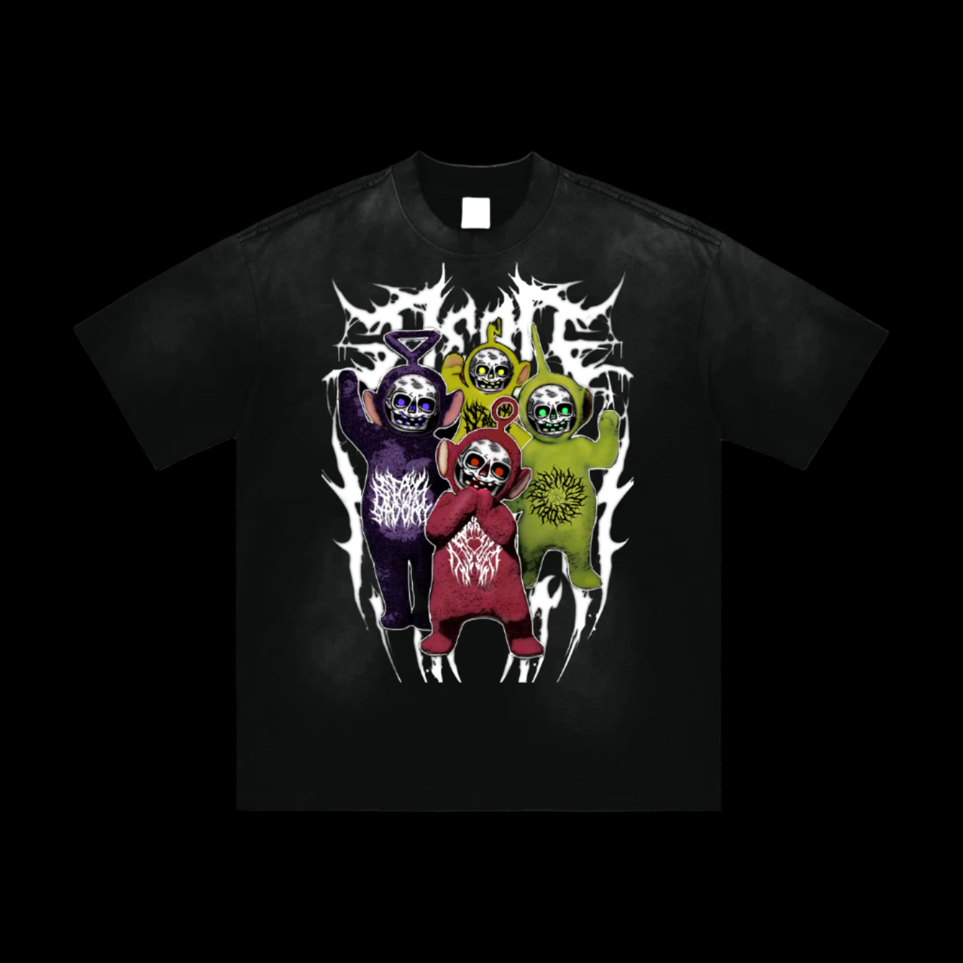 Skullytubbies Hand-Frayed Sunfade T-Shirt