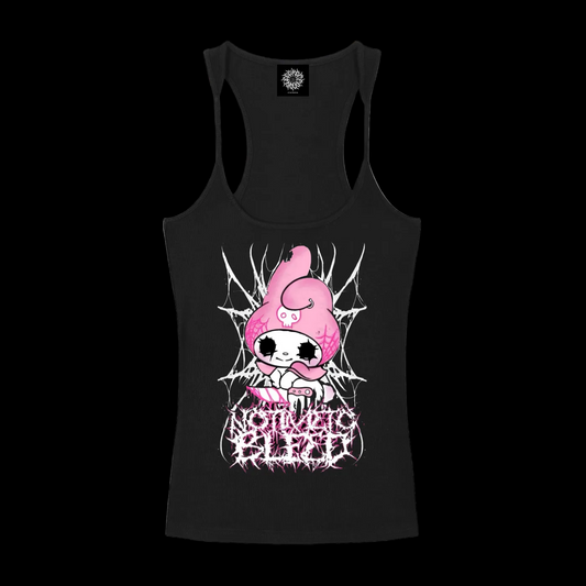 Blind Melody Slim Fit Ribbed Racerback Tank Top