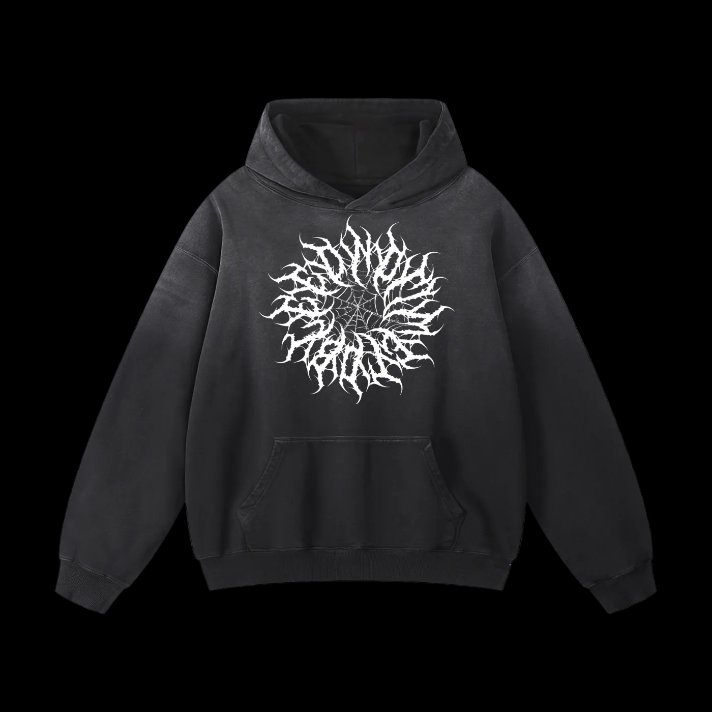 NTTB Bat Web Heavyweight Sunfade Oversized Hoodie