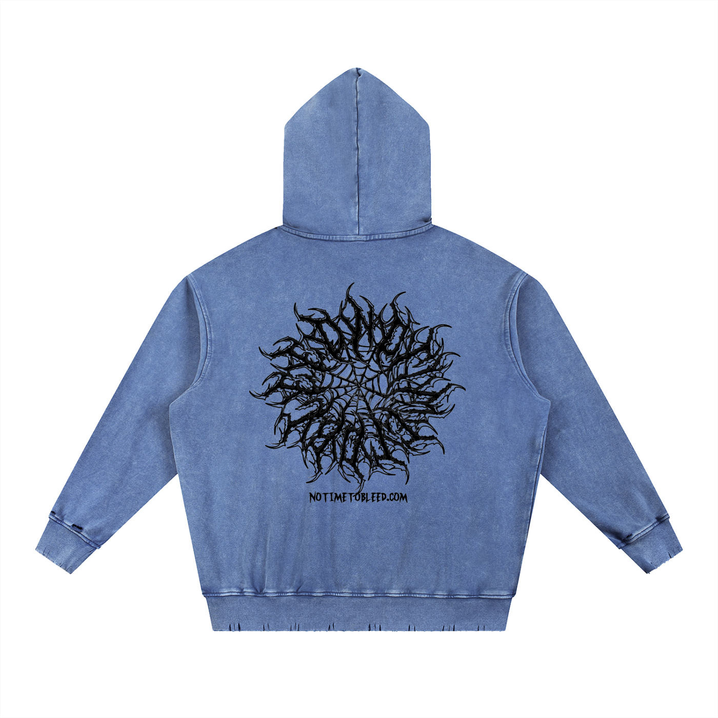 NTTB Snow Wash Hand-Frayed Heavyweight  Hoodie