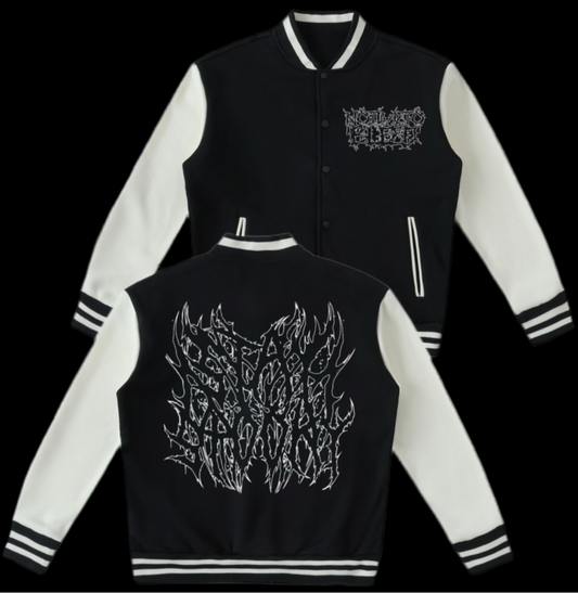 NTTB StaySpooky Two-Tone Fleeced Varsity Jacket