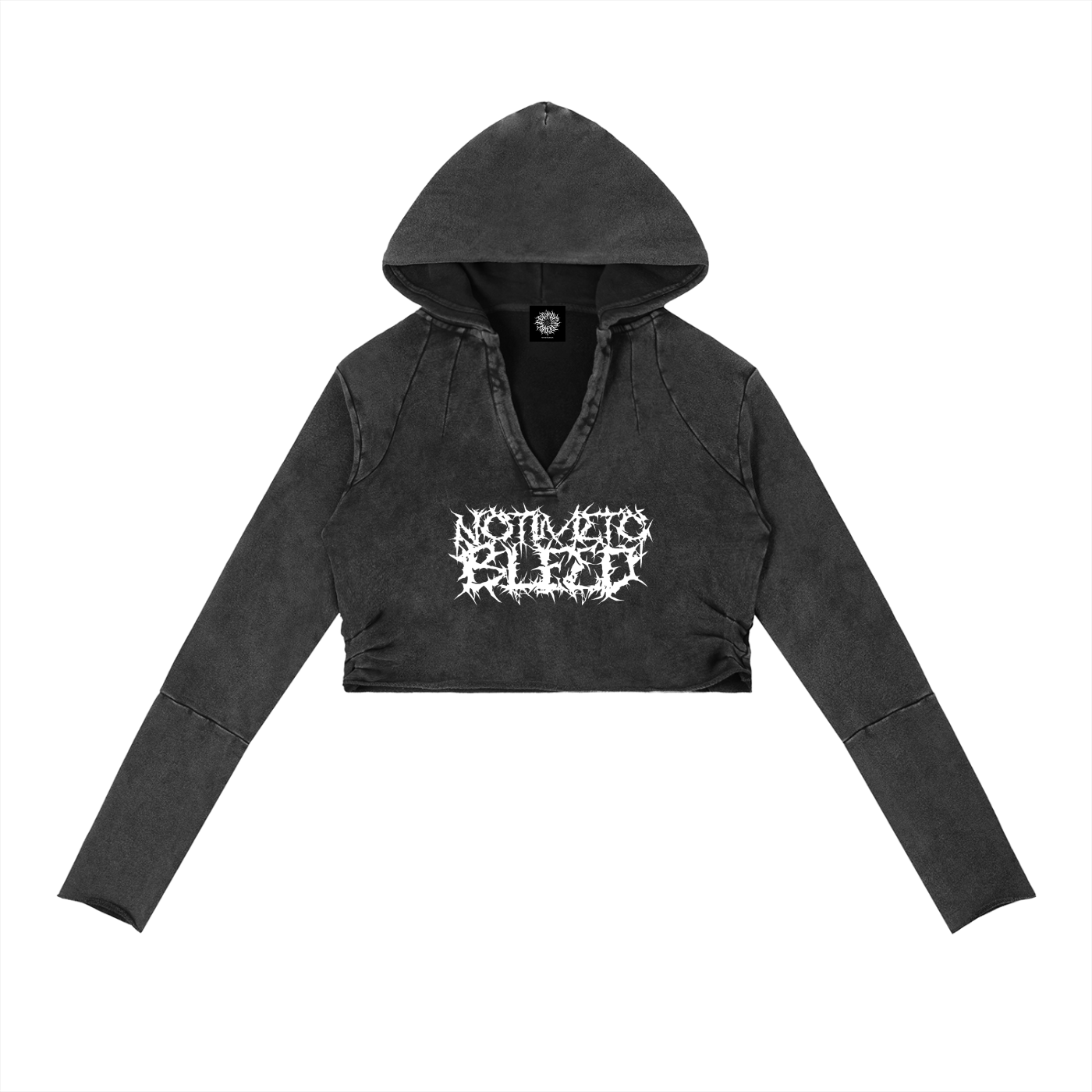 Fallen Fairy Vintage Washed Raw Edge Hoodie