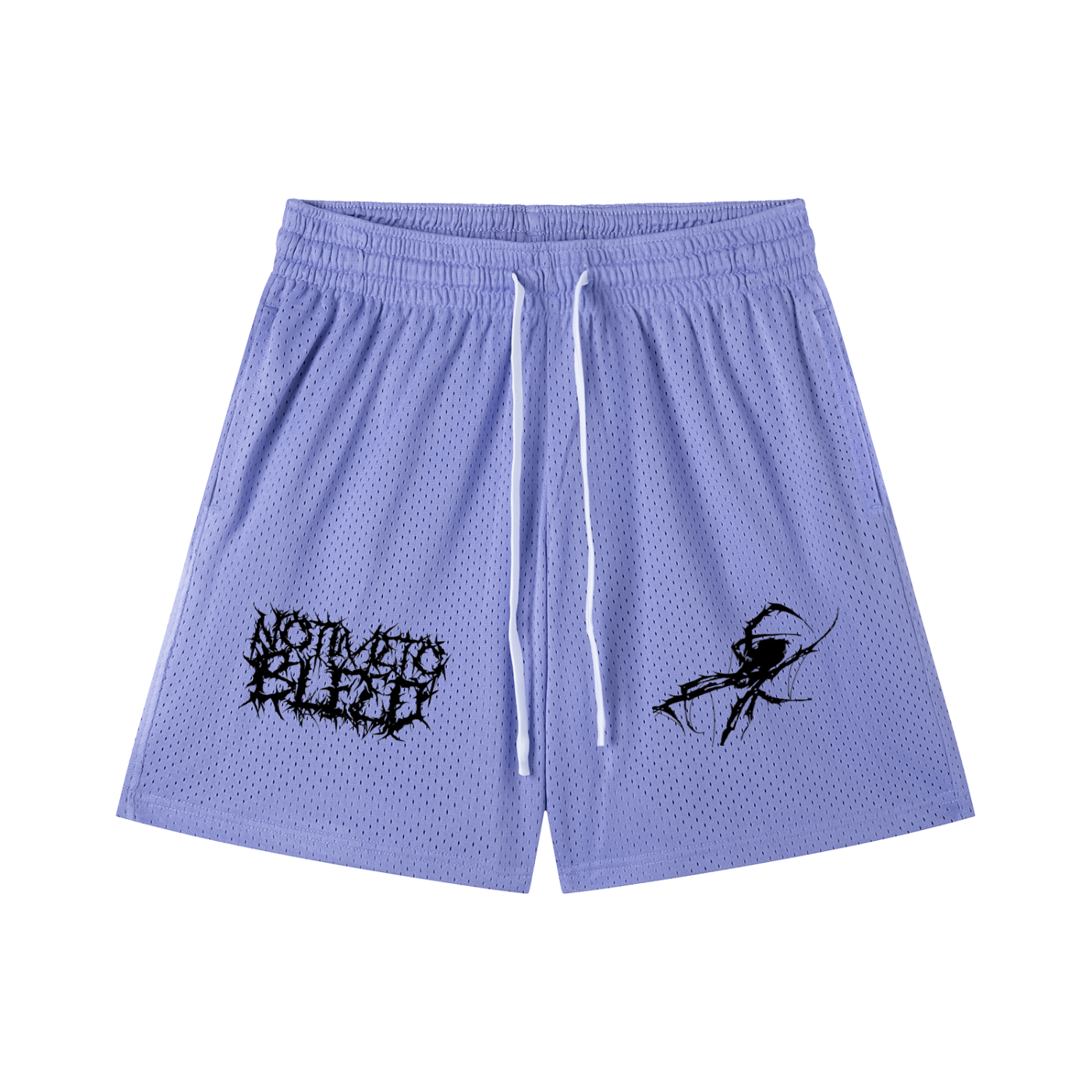 Spider Mesh Drawstring Shorts