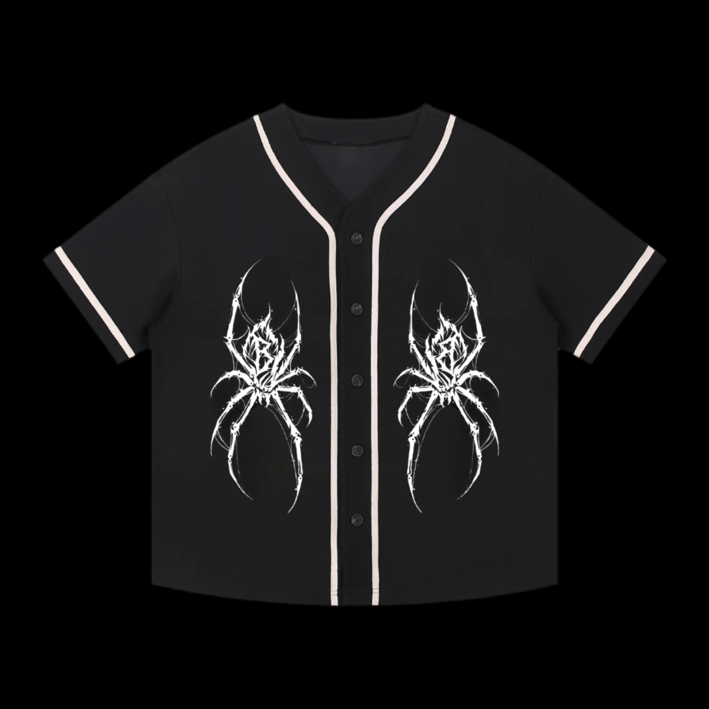 Contrast Piped Button-Up Jersey