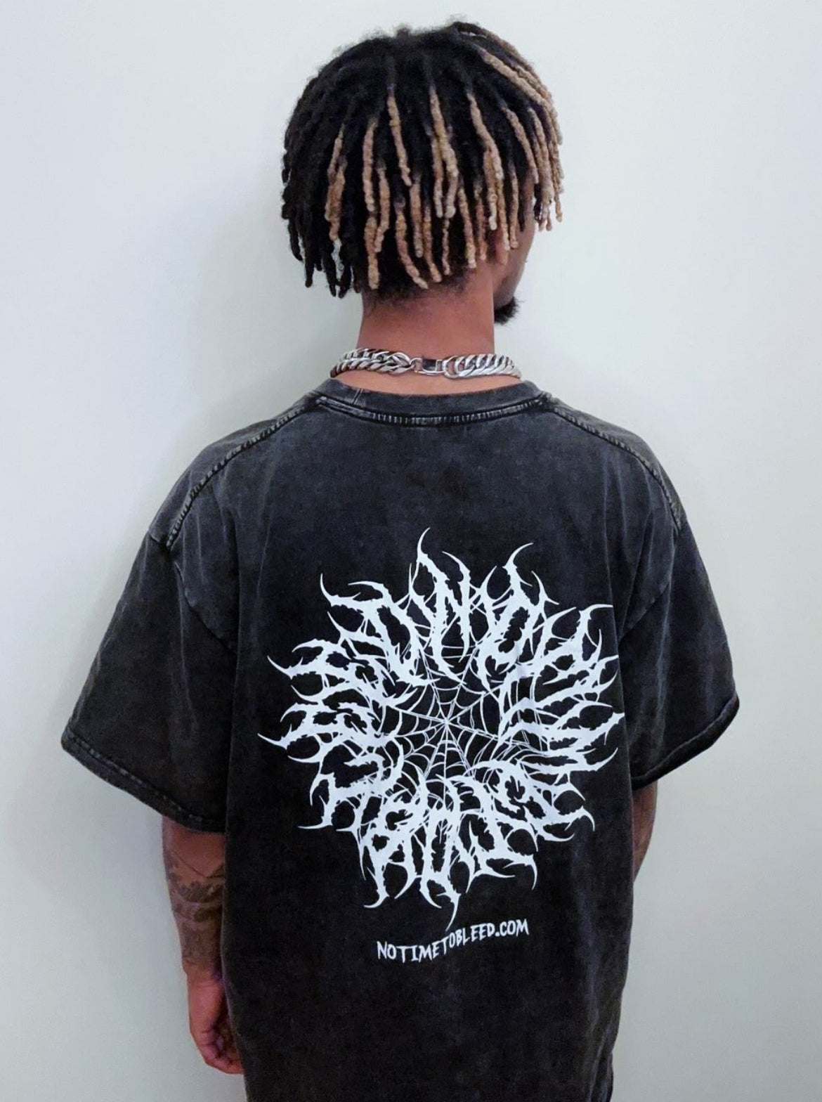 333 Angel Acid Wash Oversize T-Shirt - 250 GSM