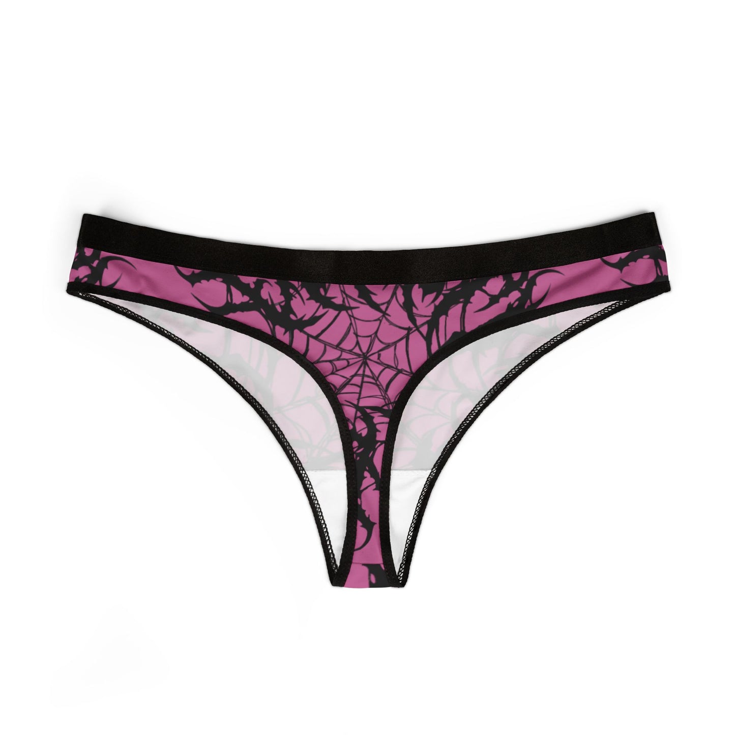 Pink Spiderweb Women's Thongs