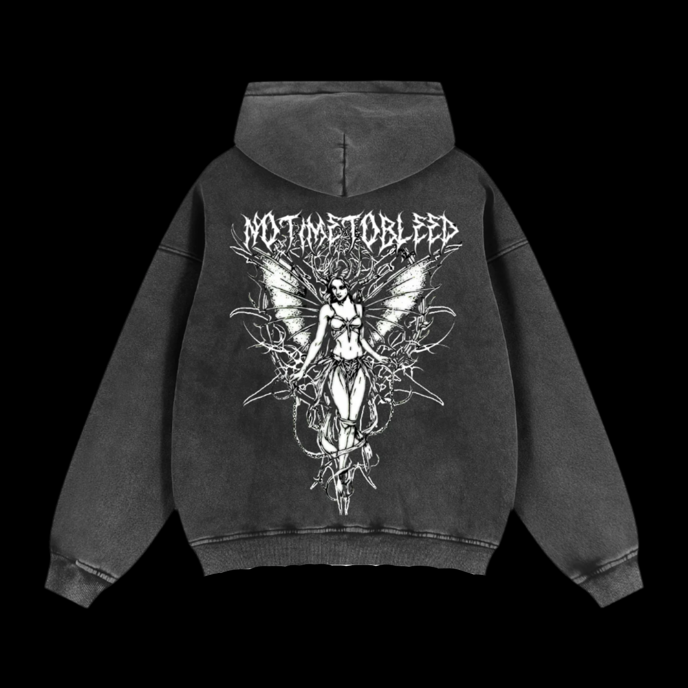 NoTime Zip-Through Boxy Hoodie