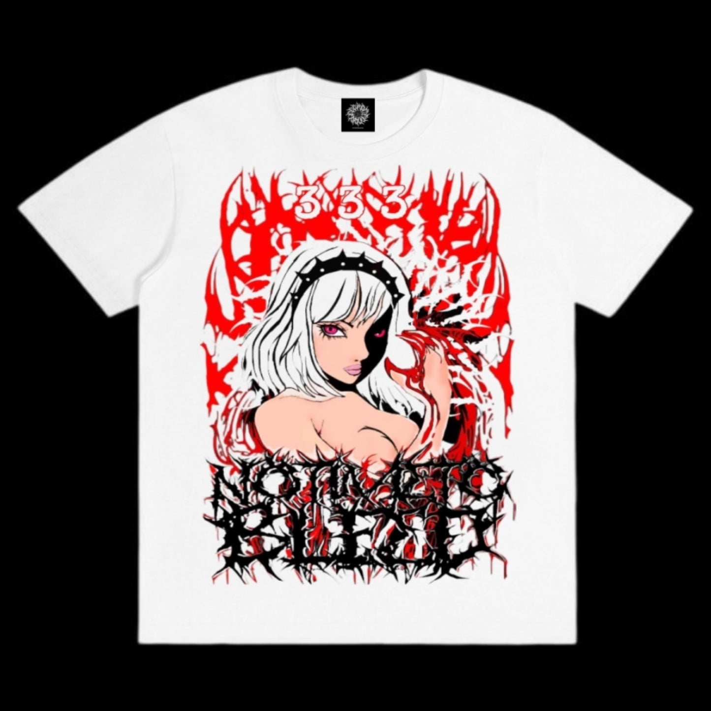 notimetobleed anime girl white T-shirt