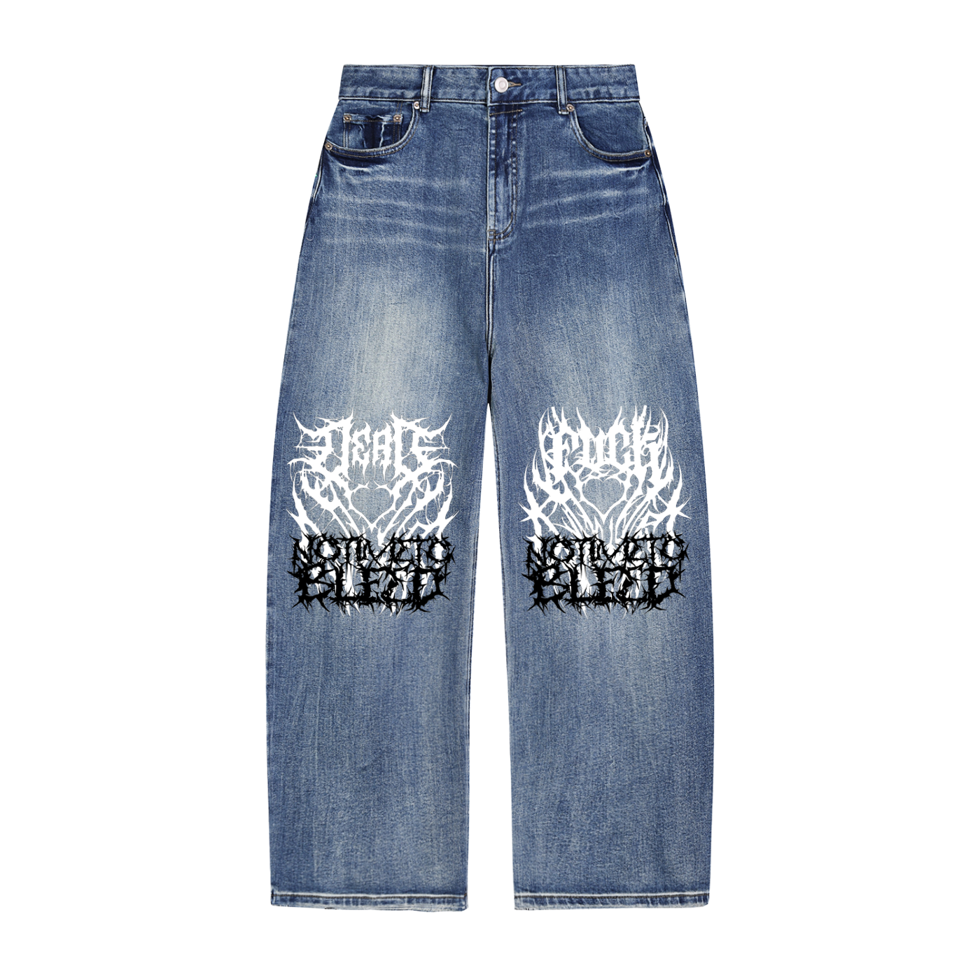 Dead Fu*k NTTB Sun Fade Heavyweight Denim Jeans