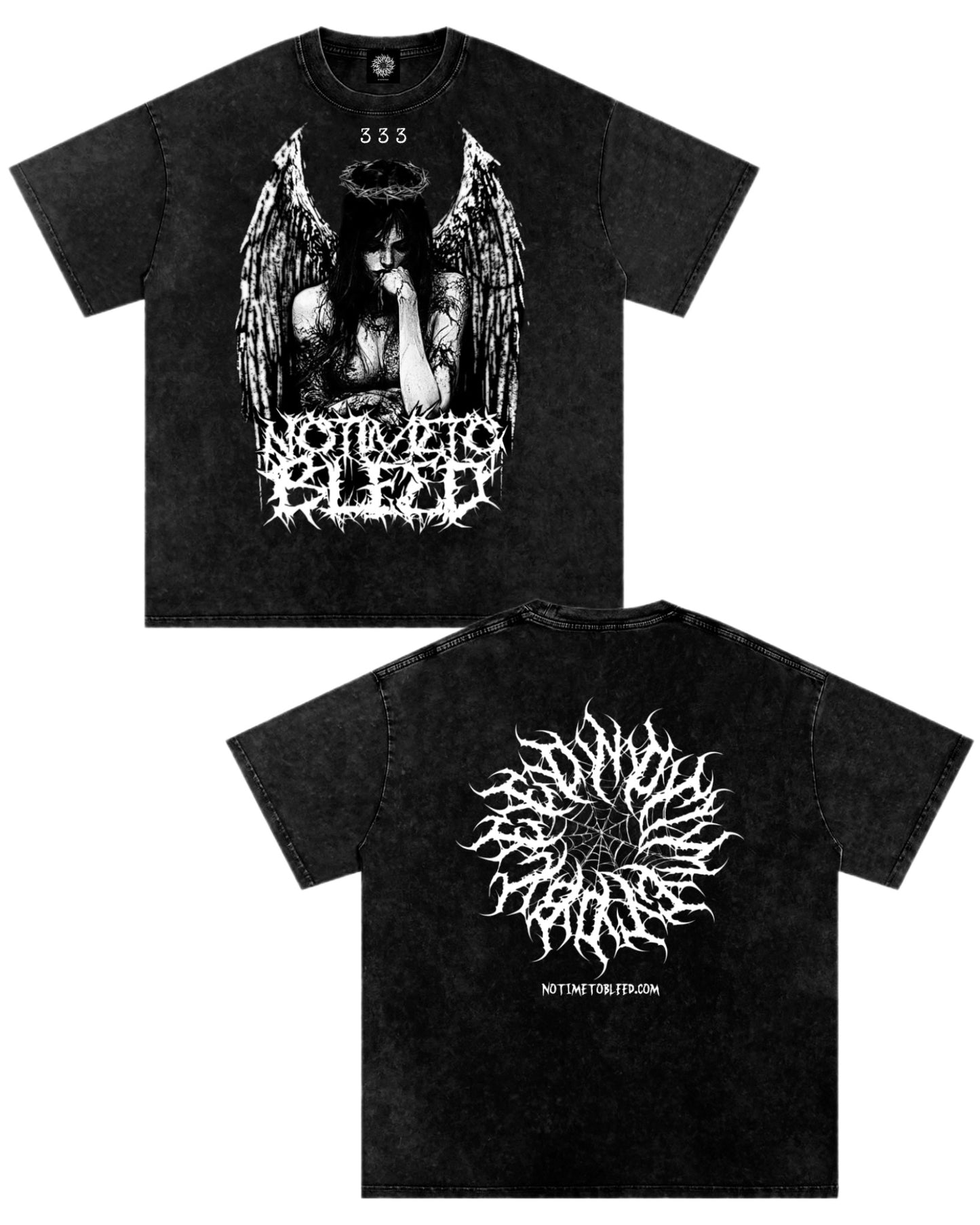 Fallen Angel 2.0 Snow Washed Oversized Cotton T-Shirt