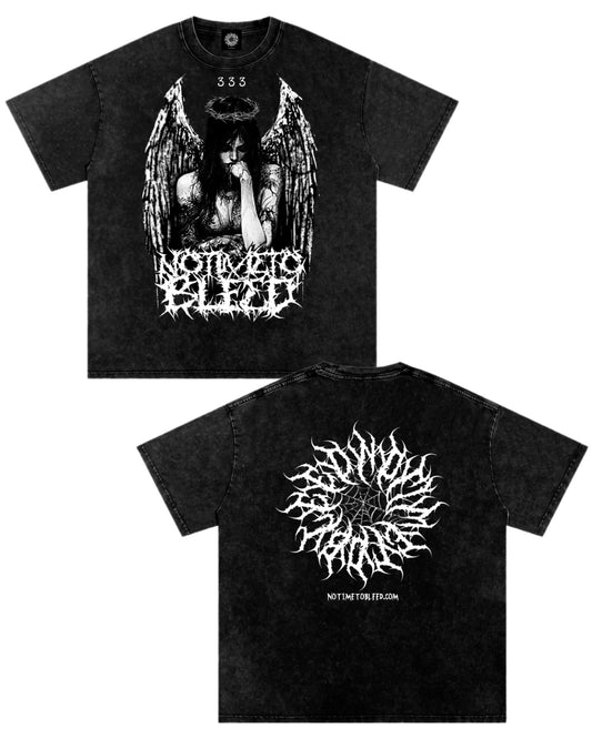 Fallen Angel 2.0 Snow Washed Oversized Cotton T-Shirt