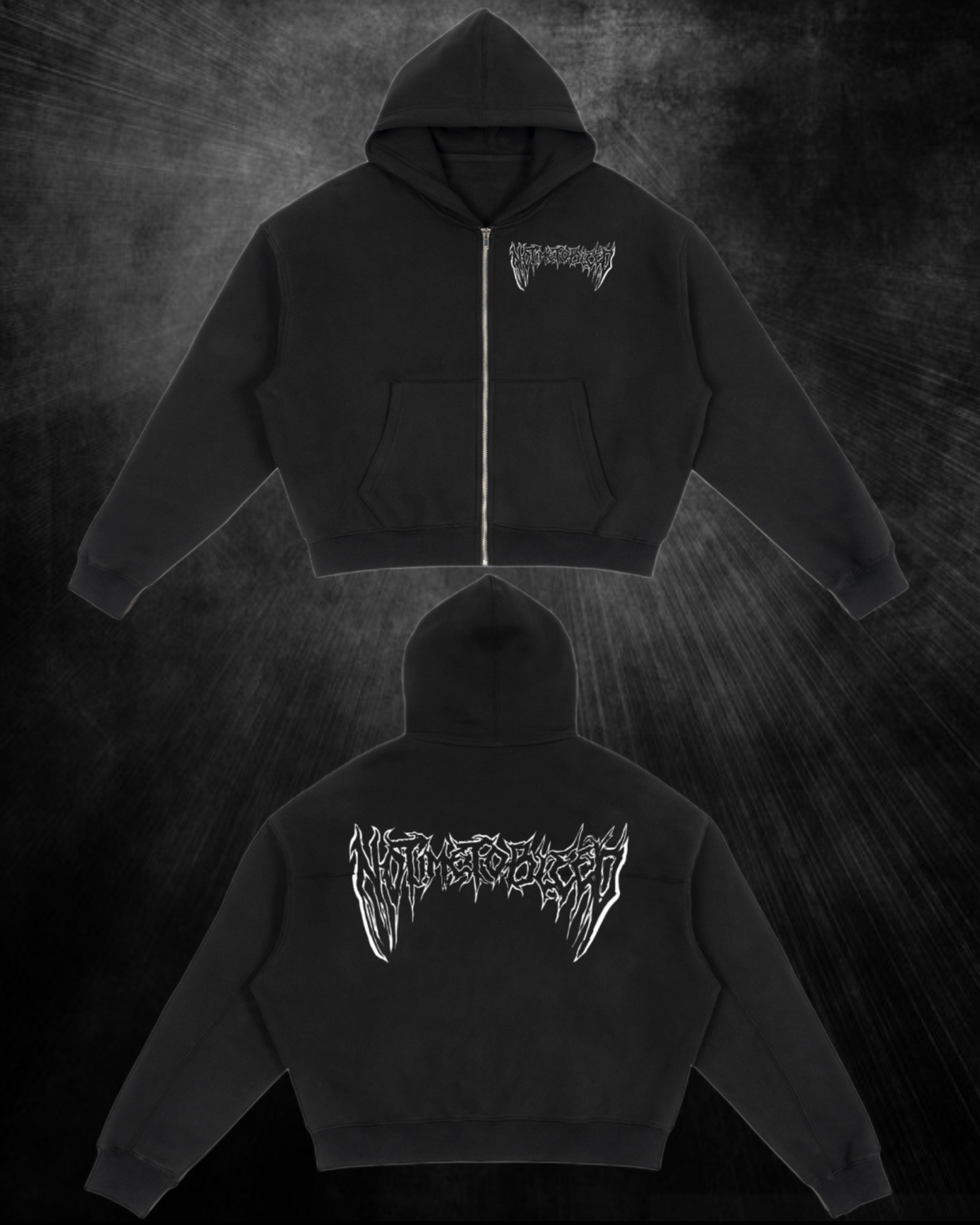 Notimetobleed Fleece Zip-Up Boxy Hoodie