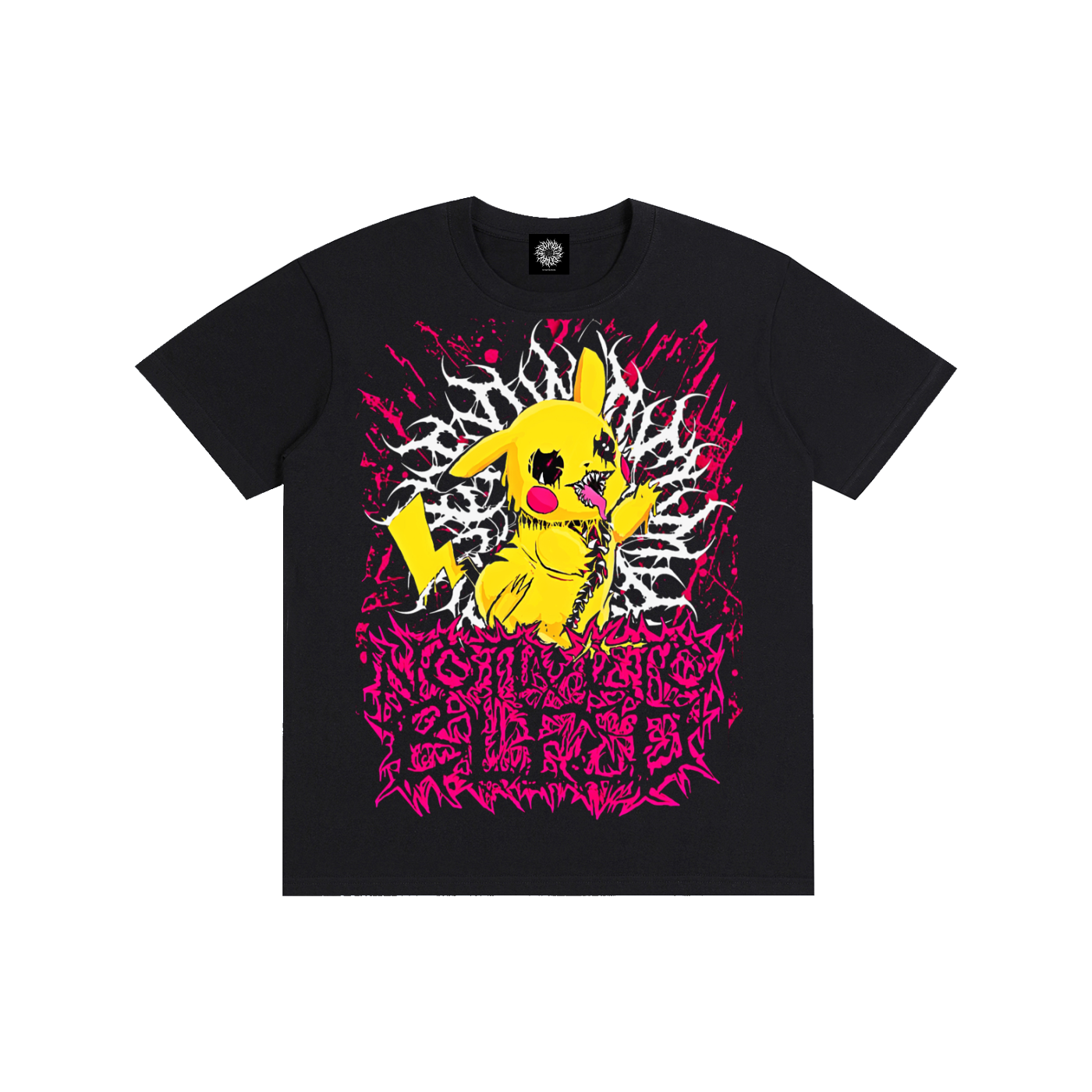 NoTime pink logo Pikachu T-Shirt