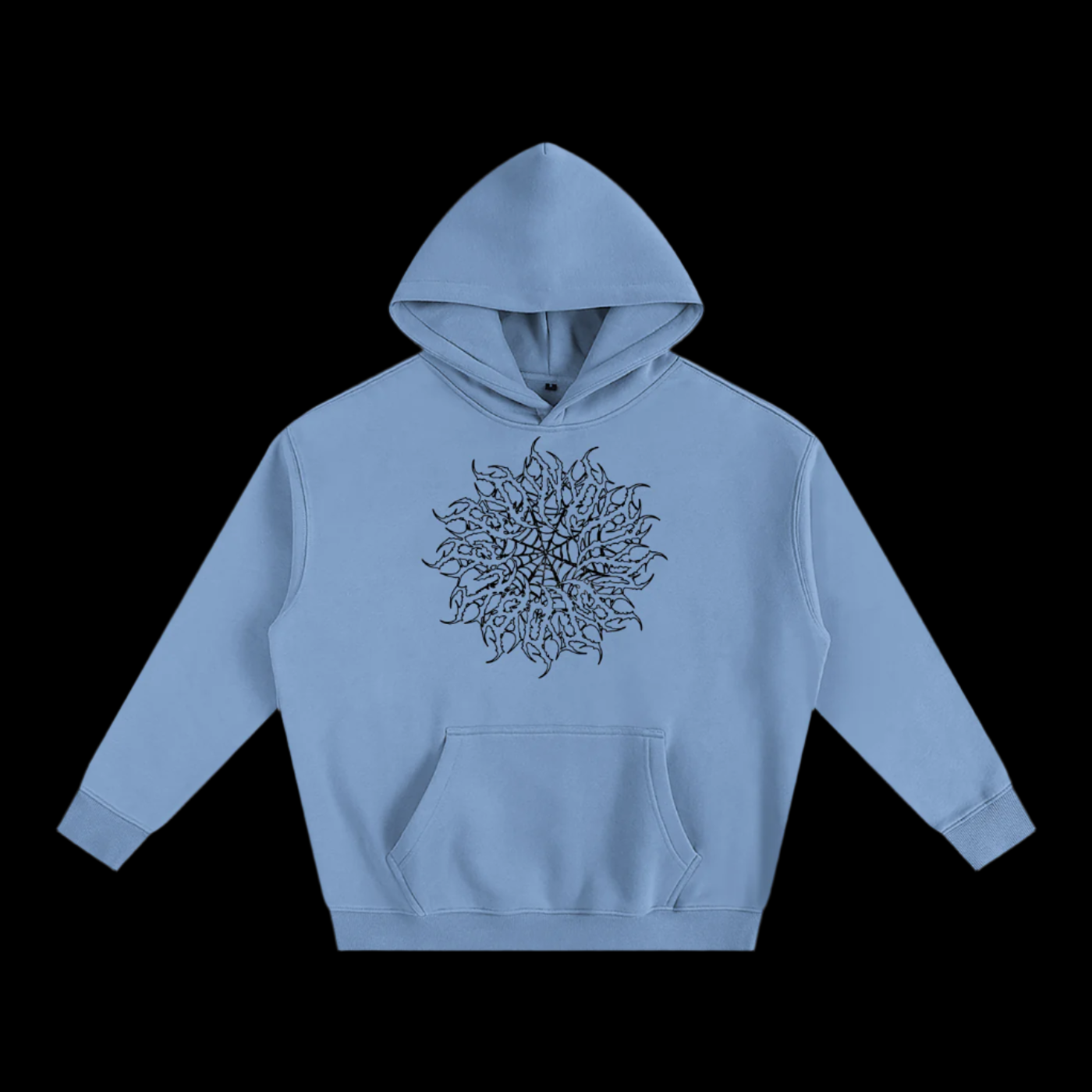Oversize Fleeced Pastel Wings Hoodie