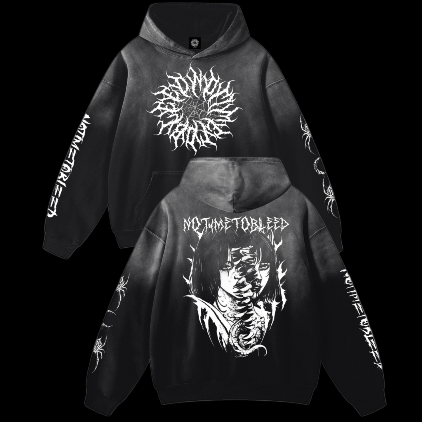 Beasty Heavyweight Sunfade Oversized Hoodie