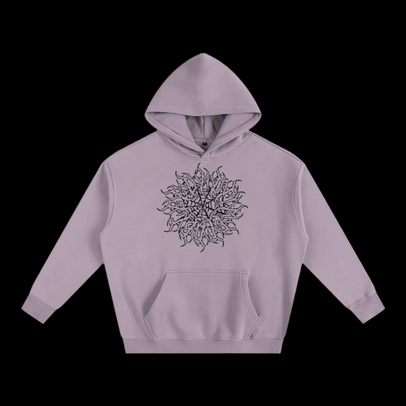 Oversize Fleeced Pastel Wings Hoodie