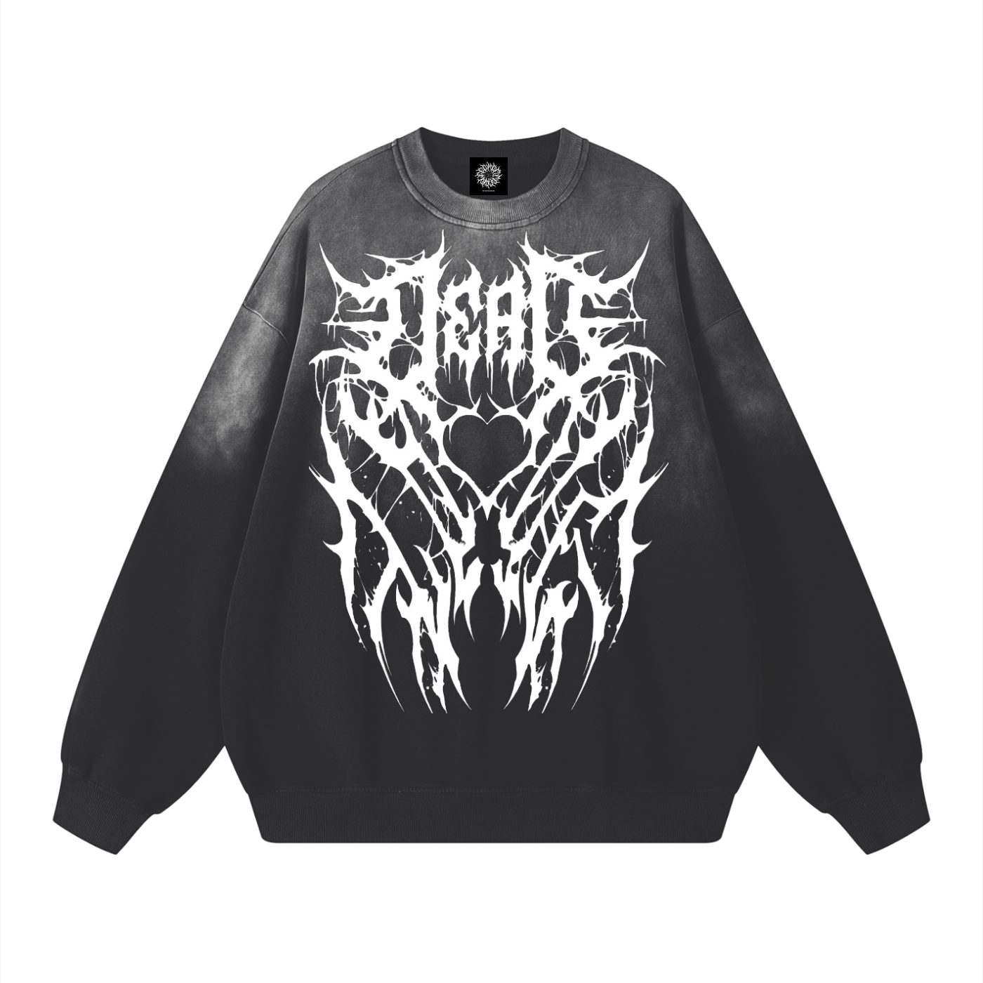 Dead ♡ Sunfade Drop-Shoulder Cotton Sweatshirt