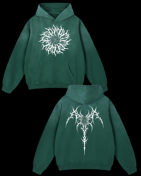NTTB Bat Web Heavyweight Sunfade Oversized Hoodie