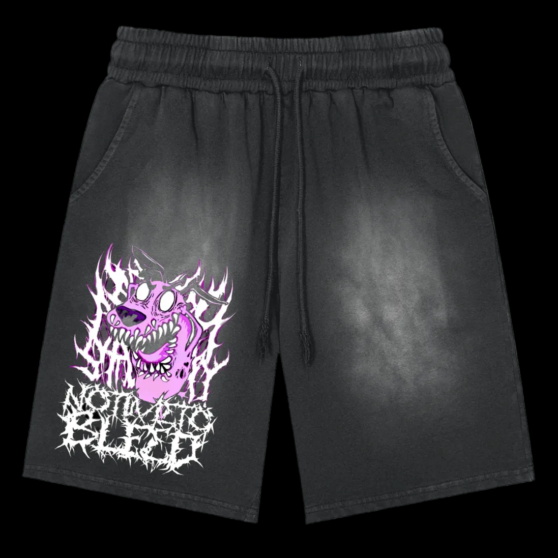 Courage the Brootally Dog Monkey Washed Shorts