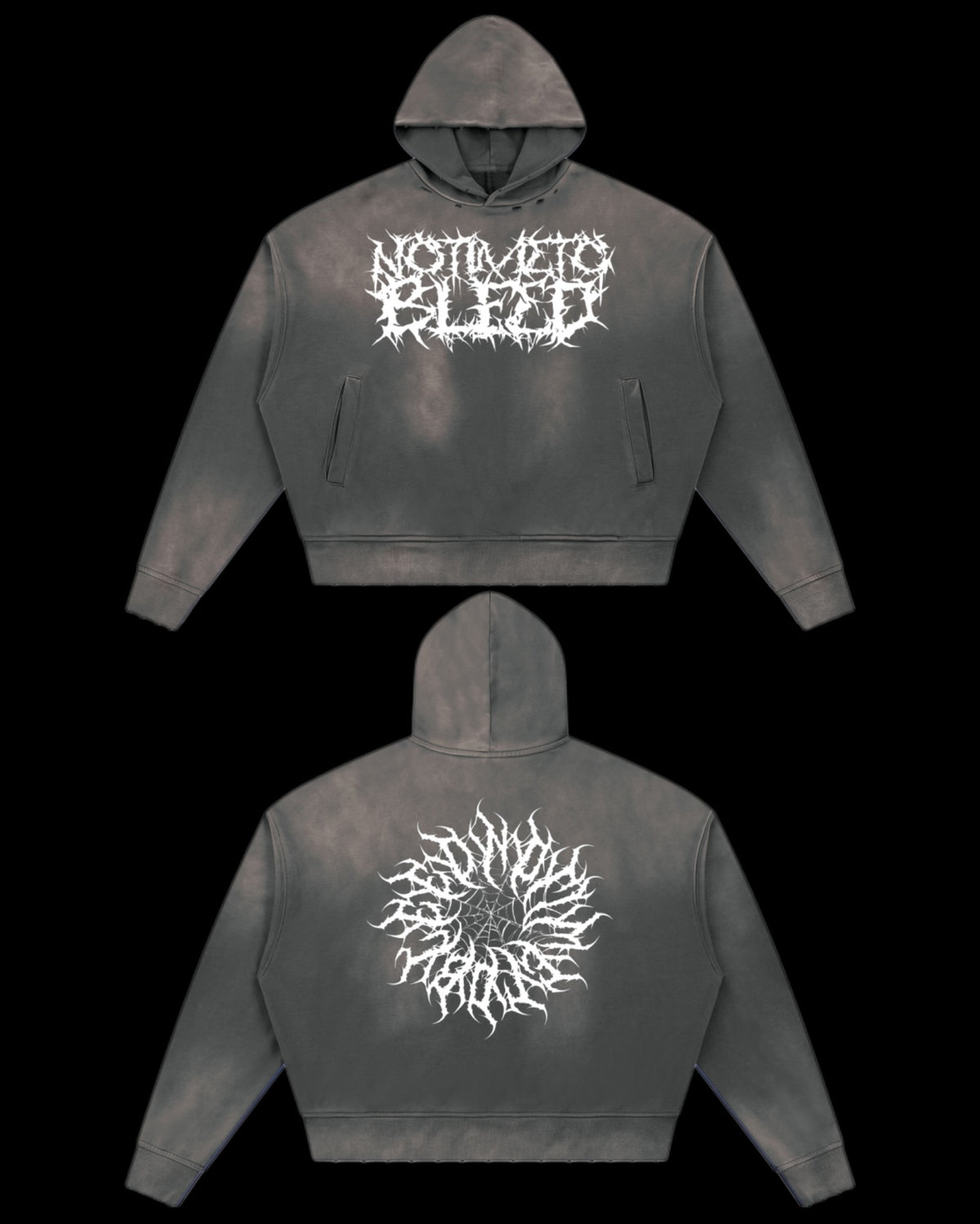 NTTB Sunfade Distressed Boxy Hoodie