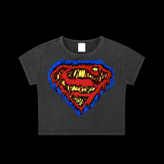 SuperSlam Snow Washed Crop Top