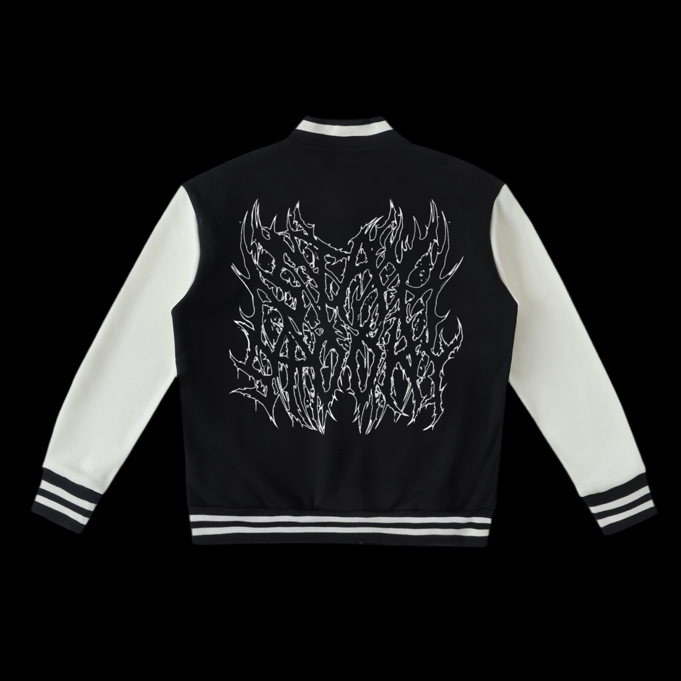 NTTB StaySpooky Two-Tone Fleeced Varsity Jacket