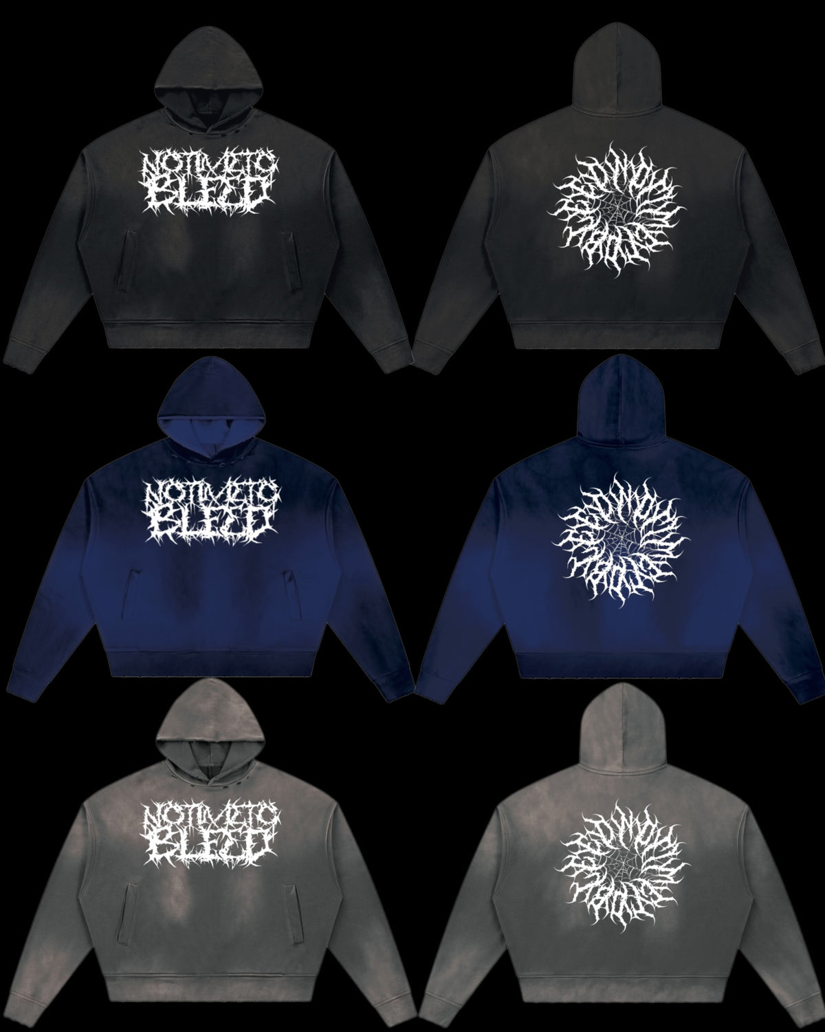 NTTB Sunfade Distressed Boxy Hoodie