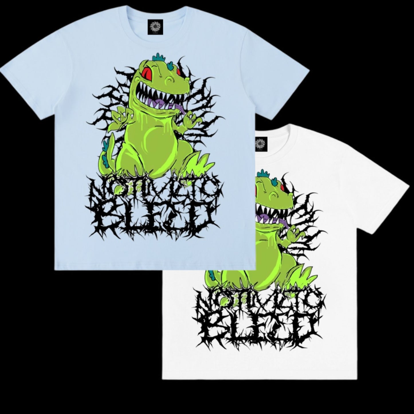Reptar white/blue Unisex T-Shirt