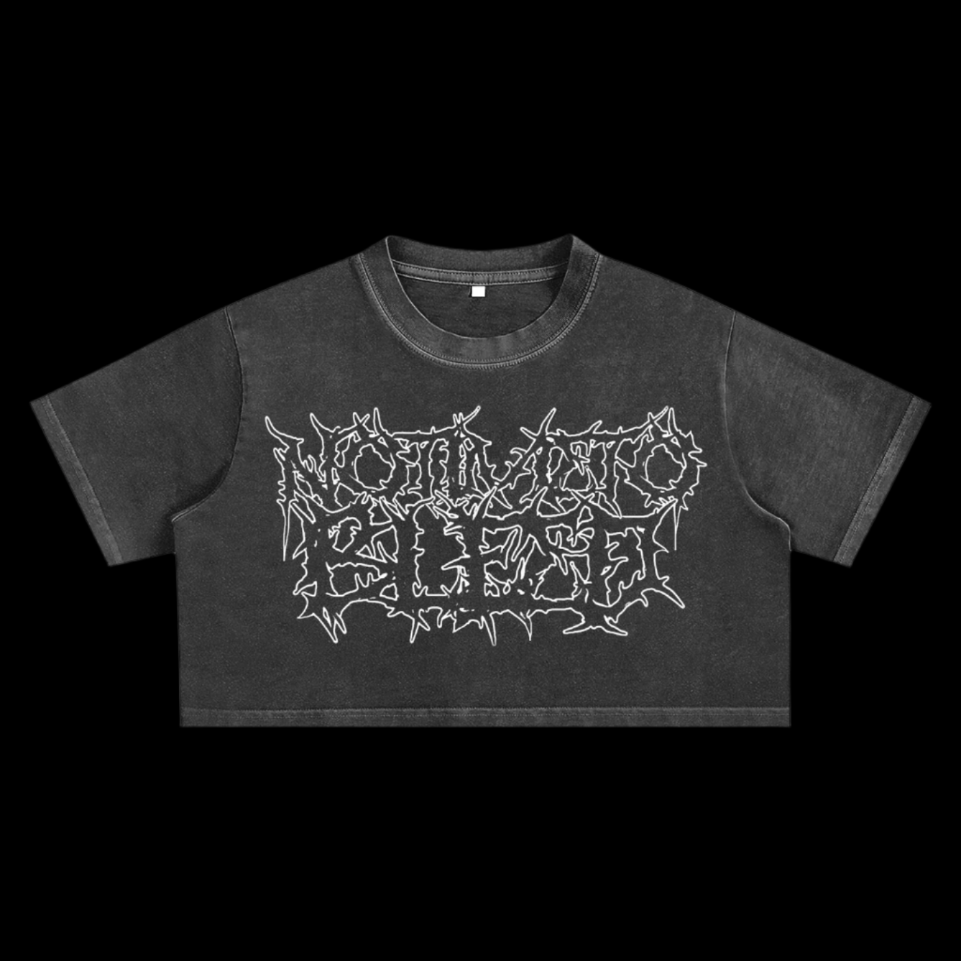 Venom Butterfly Snow Washed Crop Top