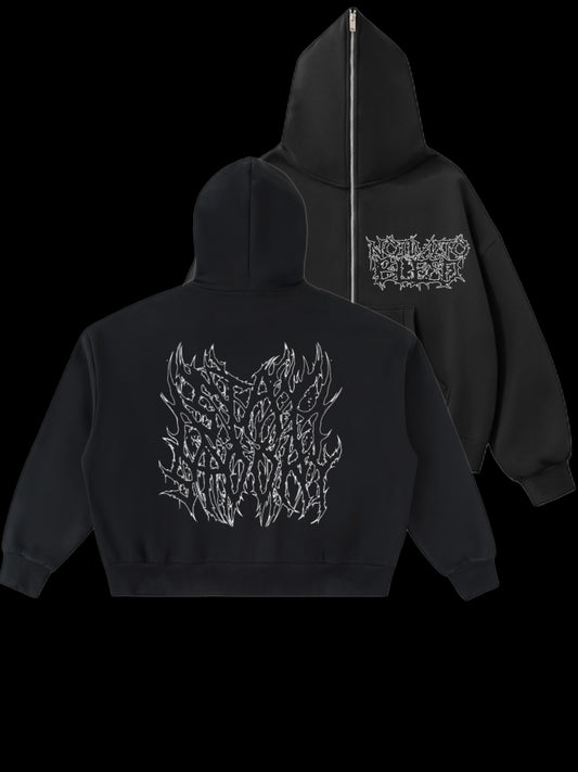 NTTB Fleeced Full-Zip Boxy Hoodie