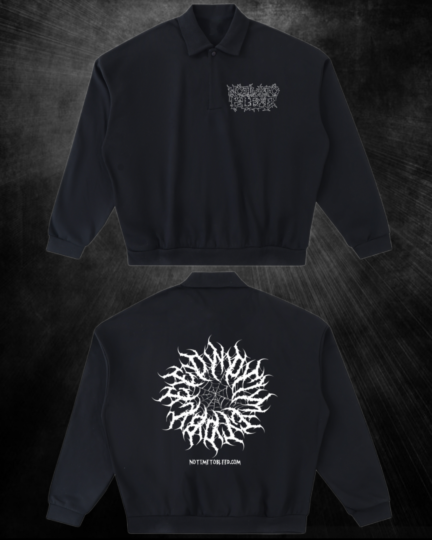 Notime Heavyweight Fleece Polo Sweatshirt