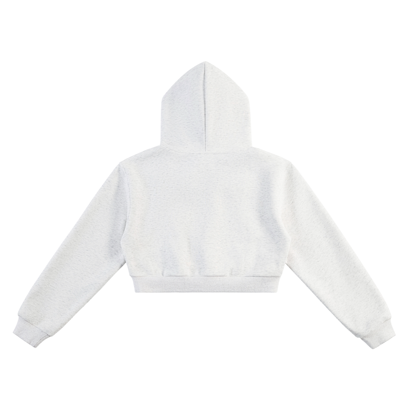 NTTB White Cropped Hoodie