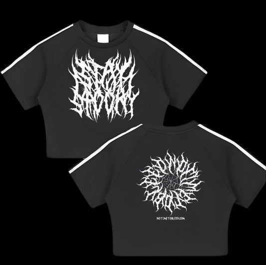 StaySpooky Taped Cooling Performance Crop Top