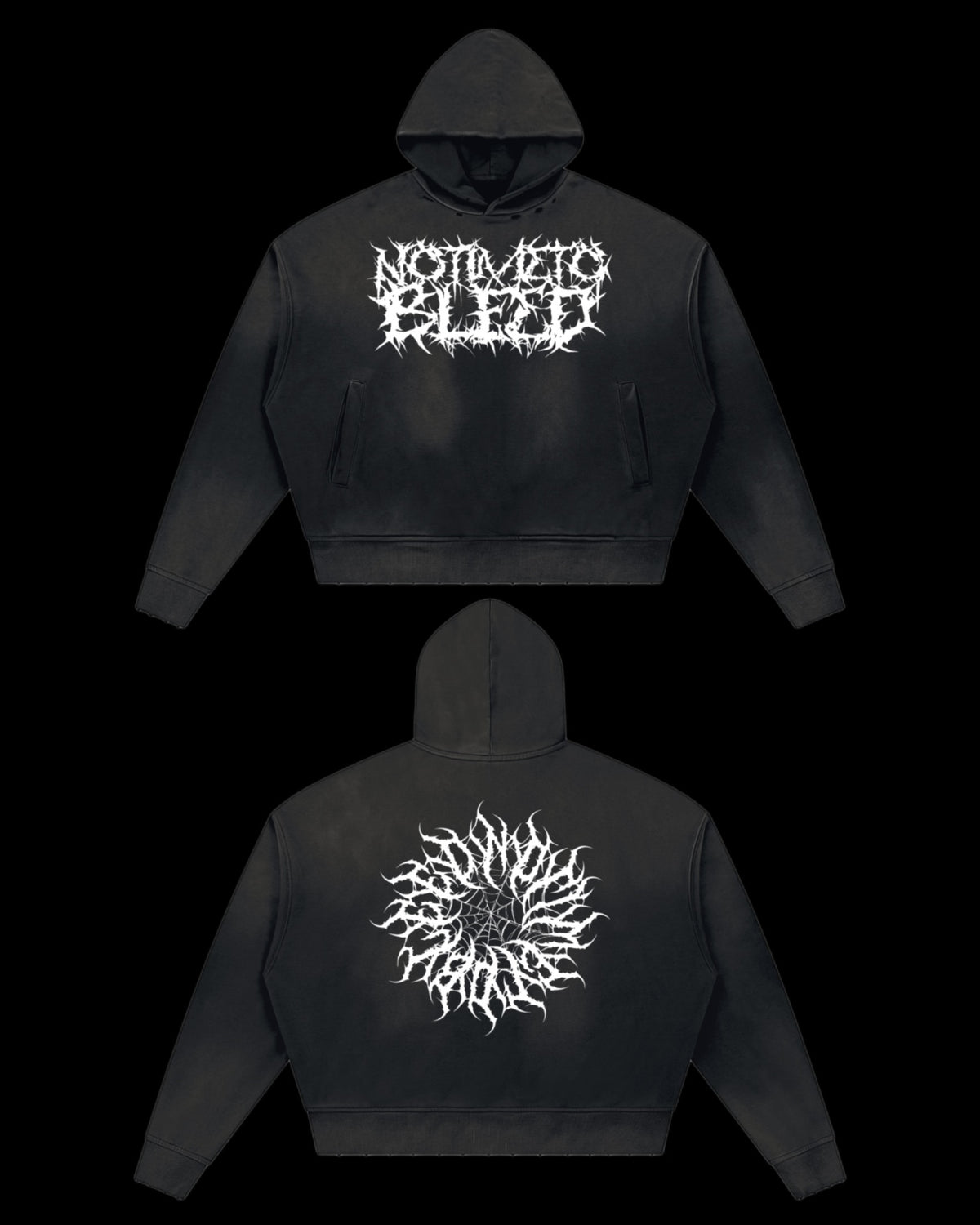 NTTB Sunfade Distressed Boxy Hoodie