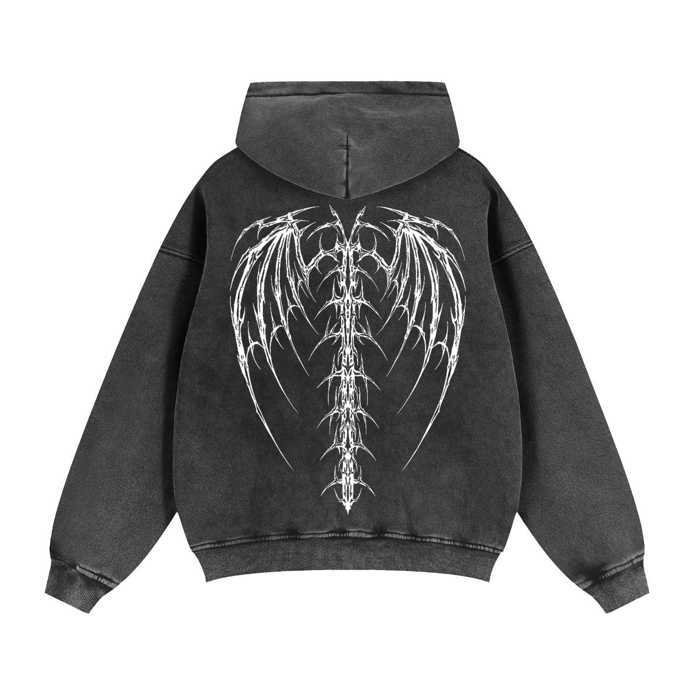 NTTB Wings Zip-Through Boxy Fleece Hoodie