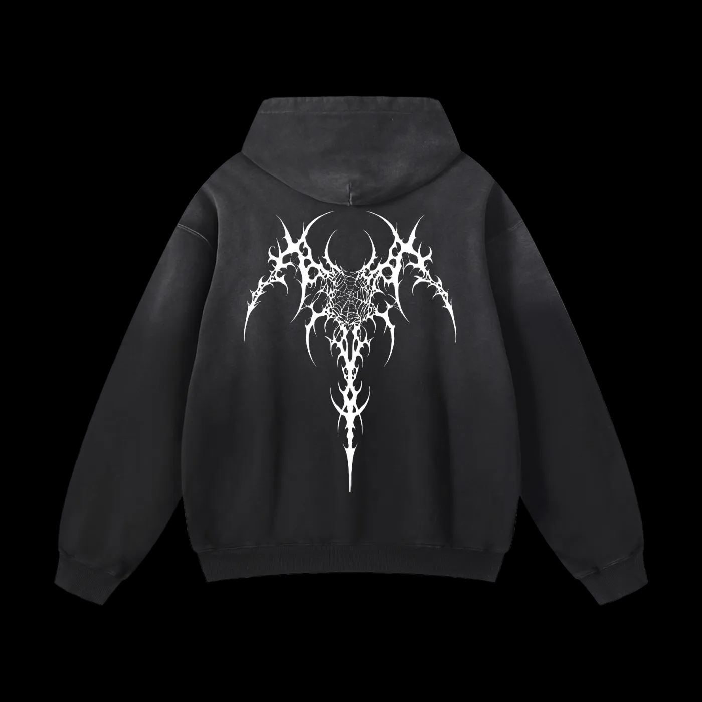 NTTB Bat Web Heavyweight Sunfade Oversized Hoodie