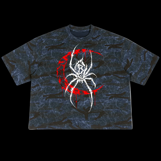 Super Moon Boxy Camo Print T-Shirt