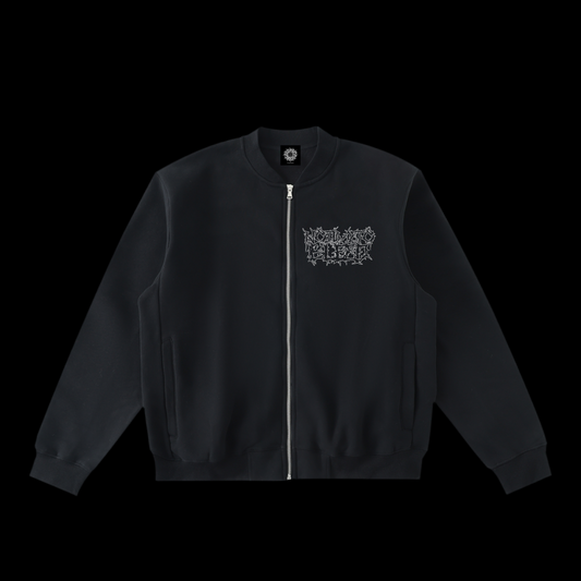 NTTB Essential Zip-Up Fleeced Varsity Jacket